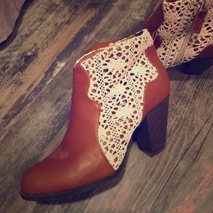 Brown booties